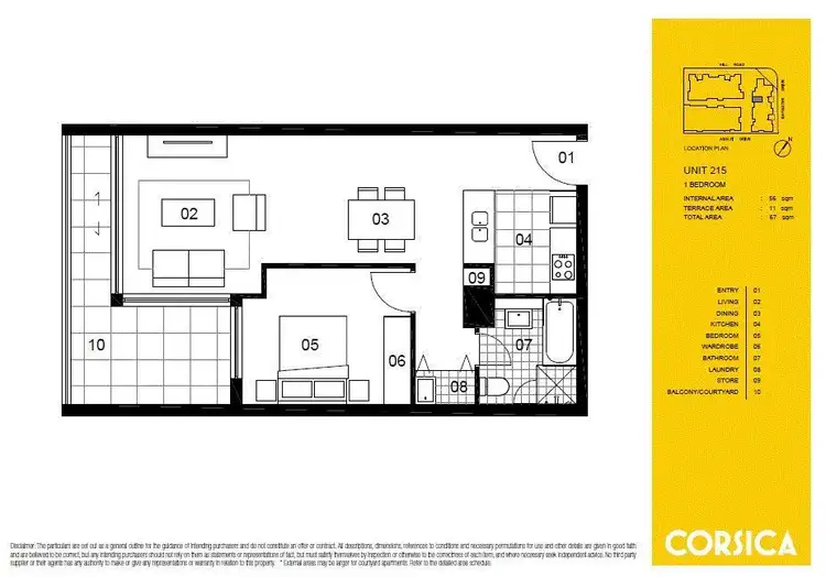 Floorplan of Homely apartment listing, Corsica 215/4 Baywater Drive, Wentworth Point NSW 2127