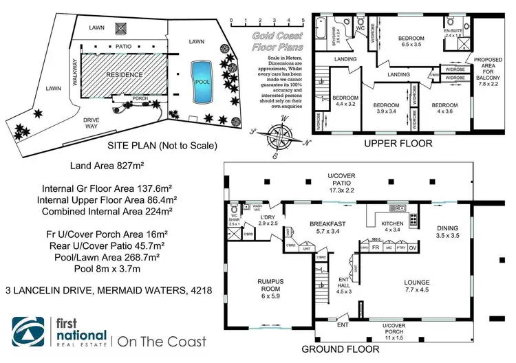 Floorplan of Homely house listing, 3 Lancelin Drive, Mermaid Waters QLD 4218