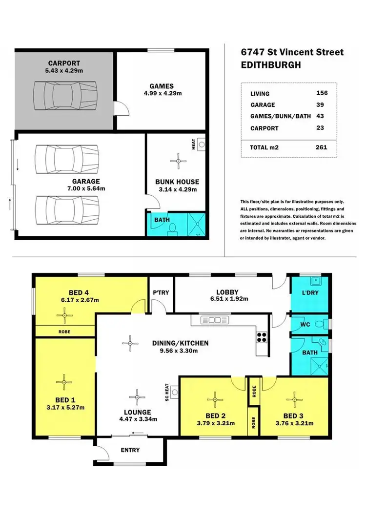 Floorplan of Homely house listing, 6747 St Vincents Highway, Edithburgh SA 5583