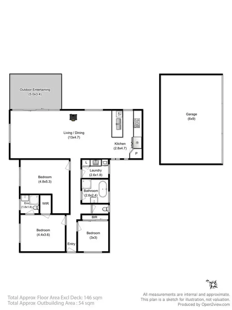 Floorplan of Homely house listing, 796 Crabtree Road, Crabtree TAS 7109