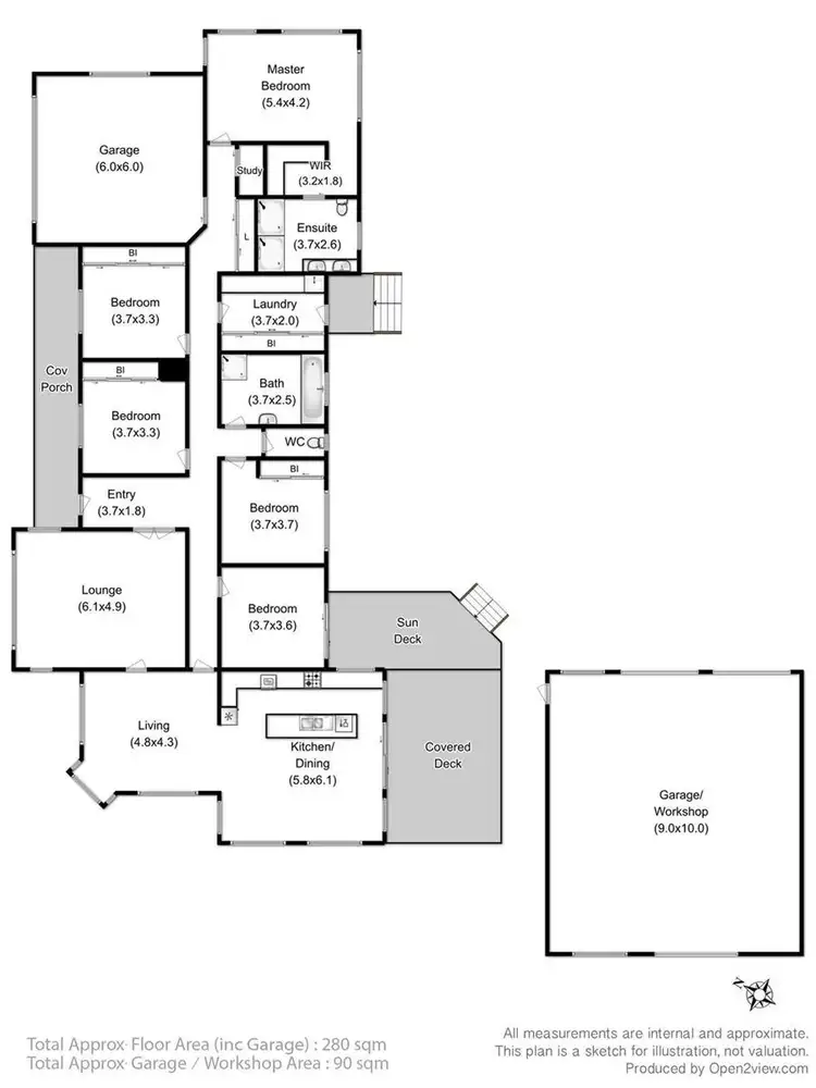 Floorplan of Homely house listing, 253 North Huon Road, Ranelagh TAS 7109