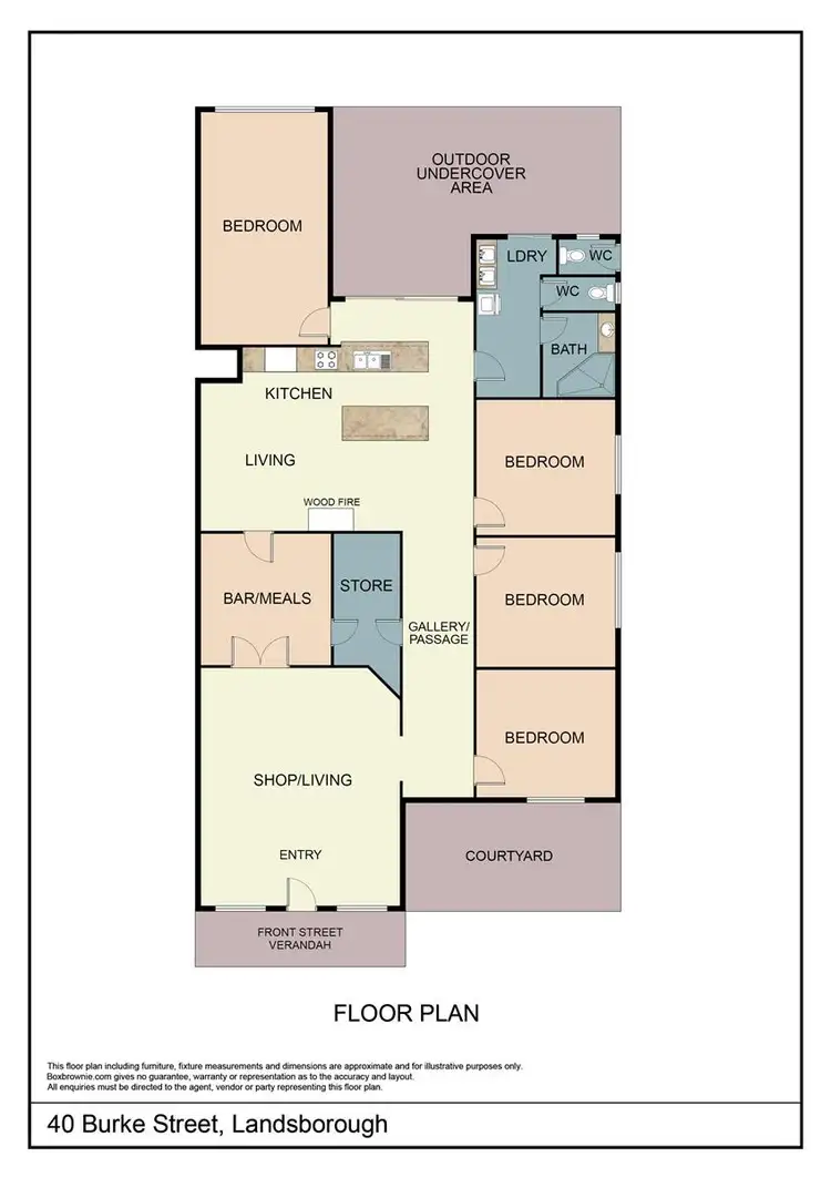 Floorplan of Homely house listing, 40 Burke Street, Landsborough VIC 3384
