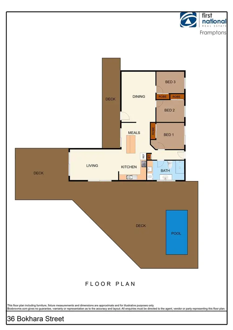 Floorplan of Homely house listing, 36 Bokhara Street, Larapinta NT 875