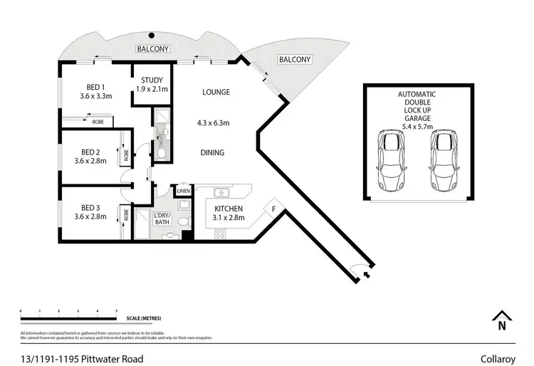 Floorplan of Homely unit listing, 13/1191-1195 Pittwater Road, Collaroy NSW 2097