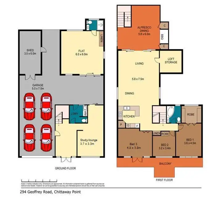 Floorplan of Homely house listing, 294 Geoffrey Road, Chittaway Point NSW 2261