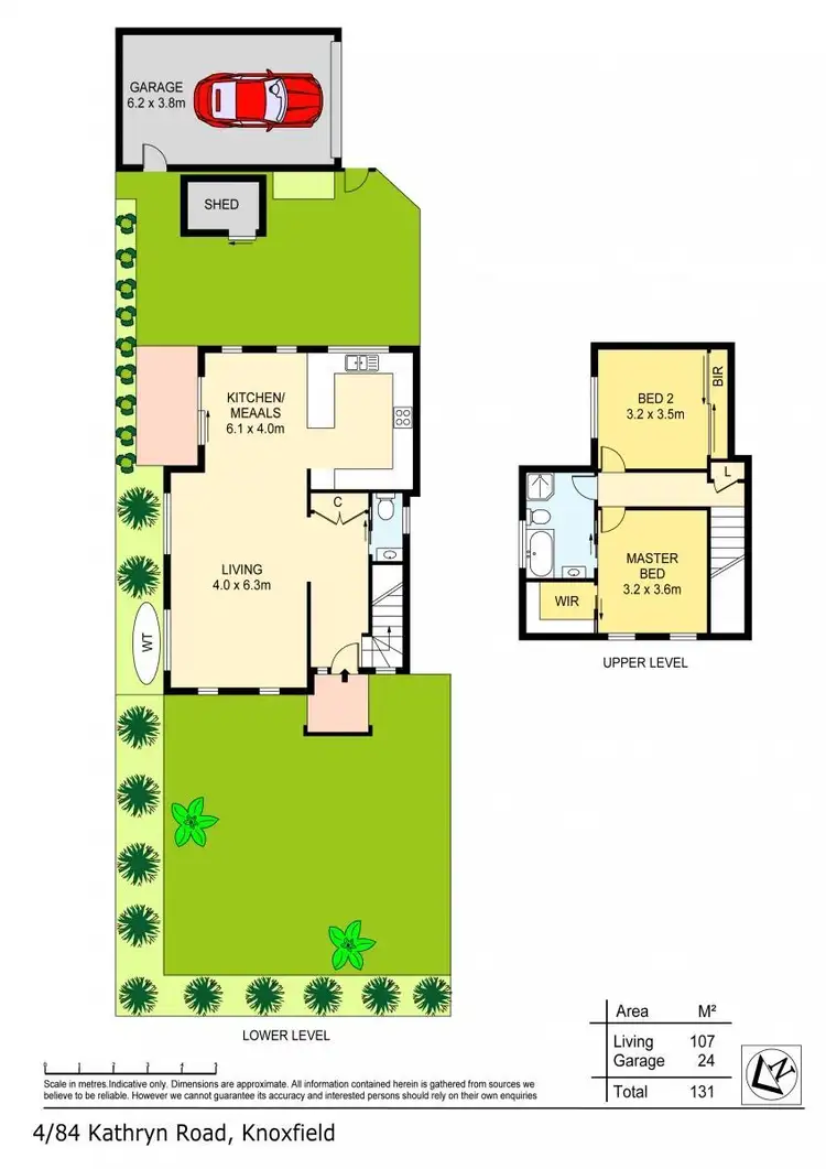 Floorplan of Homely townhouse listing, 4/84 Kathryn Road, Knoxfield VIC 3180