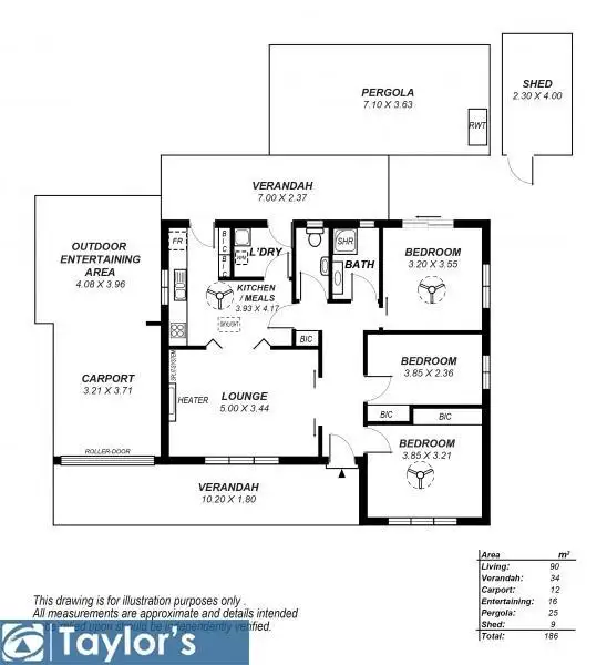 Floorplan of Homely house listing, 420 Bridge Road, Para Hills West SA 5096
