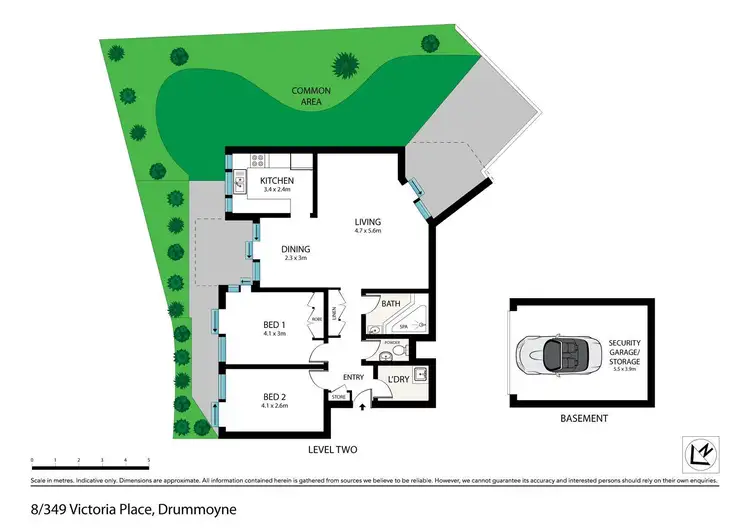 Floorplan of Homely apartment listing, 8/349 Victoria Place, Drummoyne NSW 2047