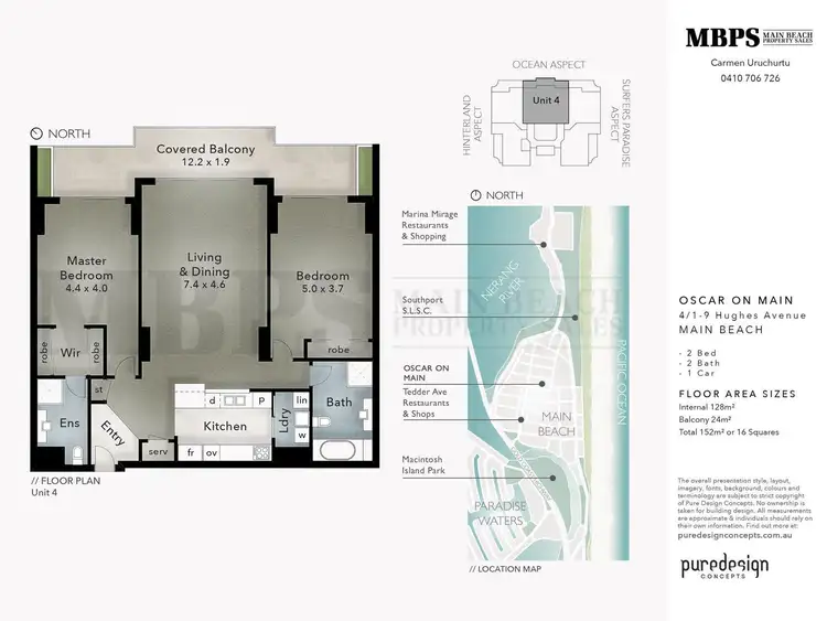 Floorplan of Homely apartment listing, 'OSCAR ON MAIN' 1 Hughes Avenue, Main Beach QLD 4217