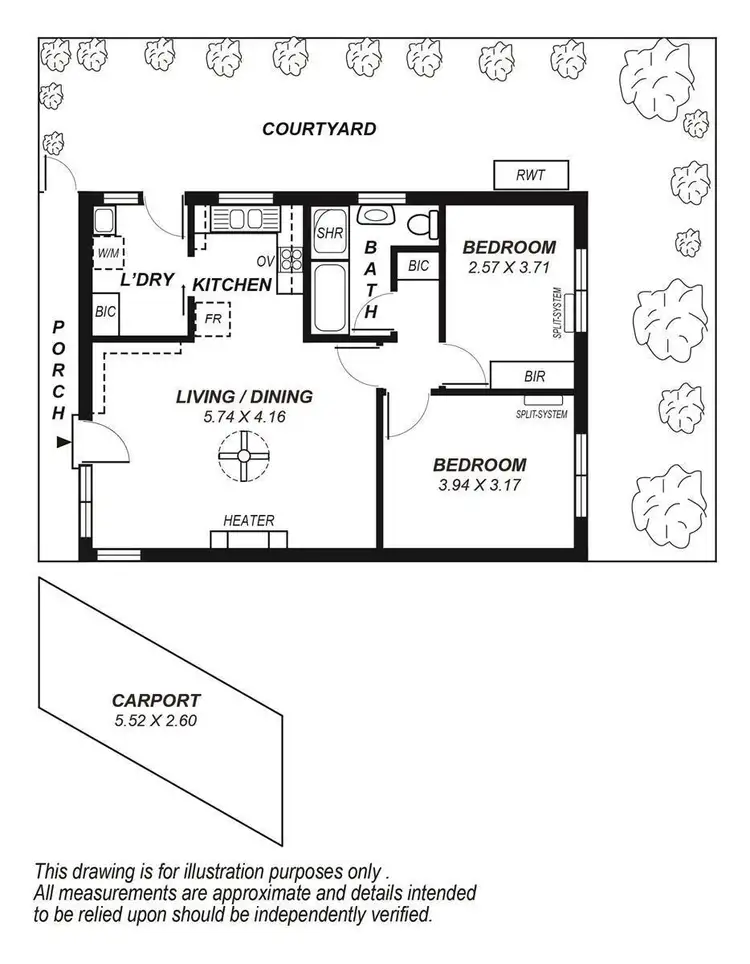 Floorplan of Homely unit listing, 5/14 Monmouth Road, Westbourne Park SA 5041