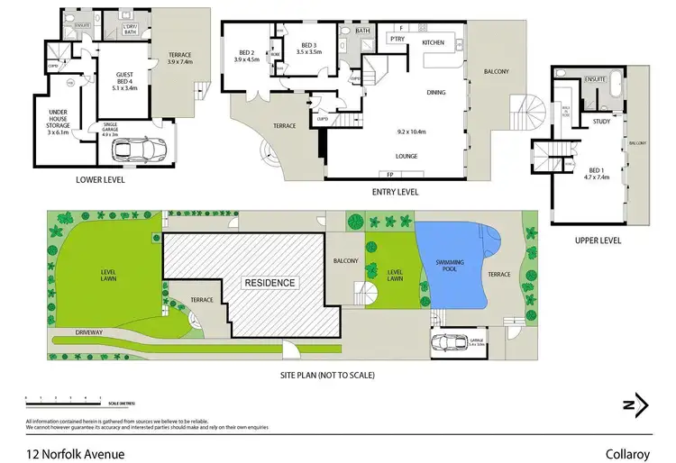 Floorplan of Homely house listing, 12 Norfolk Avenue, Collaroy NSW 2097