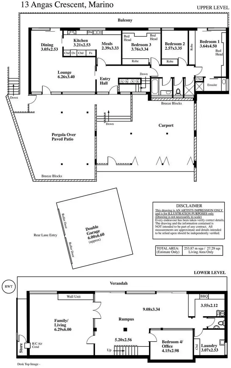 Floorplan of Homely house listing, 13 Angas Crescent, Marino SA 5049