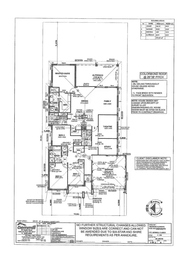 Floorplan of Homely house listing, 12 Pomodora Avenue, Landsdale WA 6065