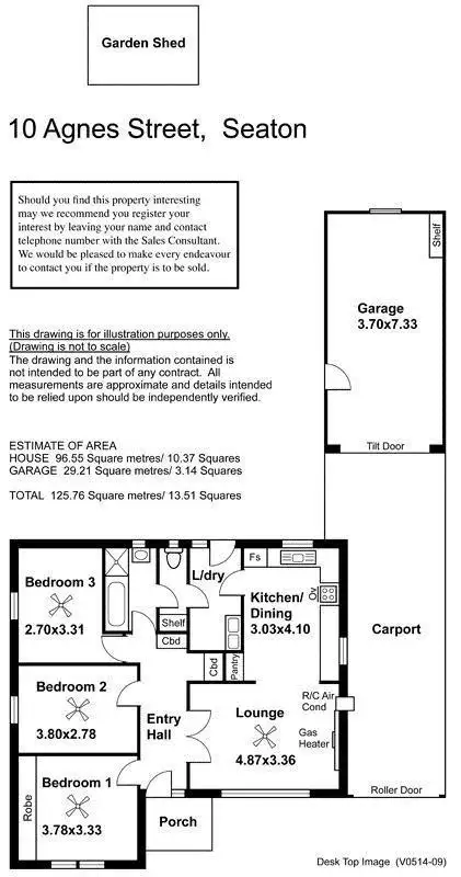 Floorplan of Homely house listing, 10 Agnes Street, Seaton SA 5023