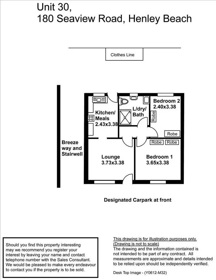 Floorplan of Homely apartment listing, 30/180 Seaview Road, Henley Beach South SA 5022