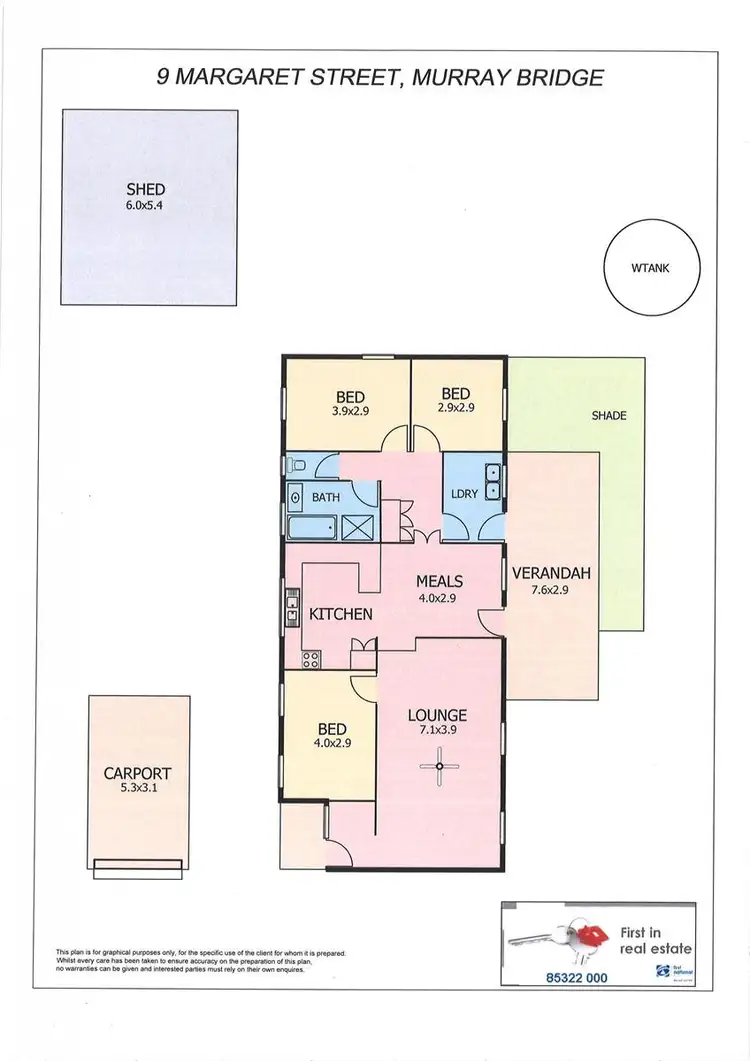 Floorplan of Homely house listing, 9 Margaret Street, Murray Bridge SA 5253
