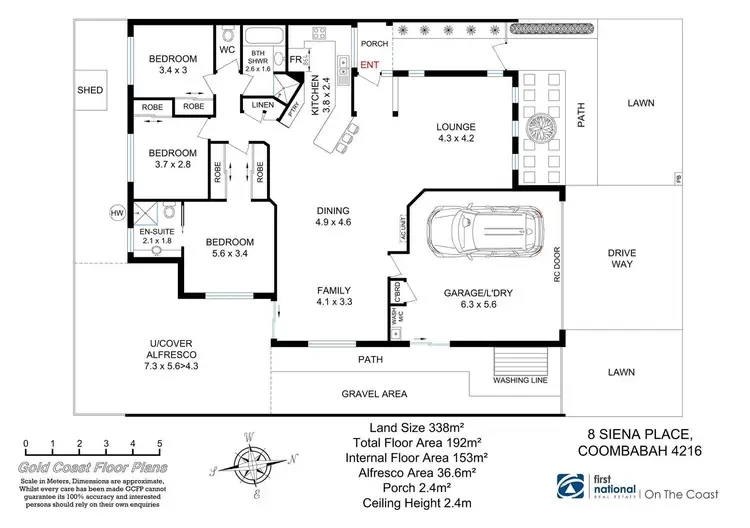Floorplan of Homely house listing, 8 Siena Place, Coombabah QLD 4216