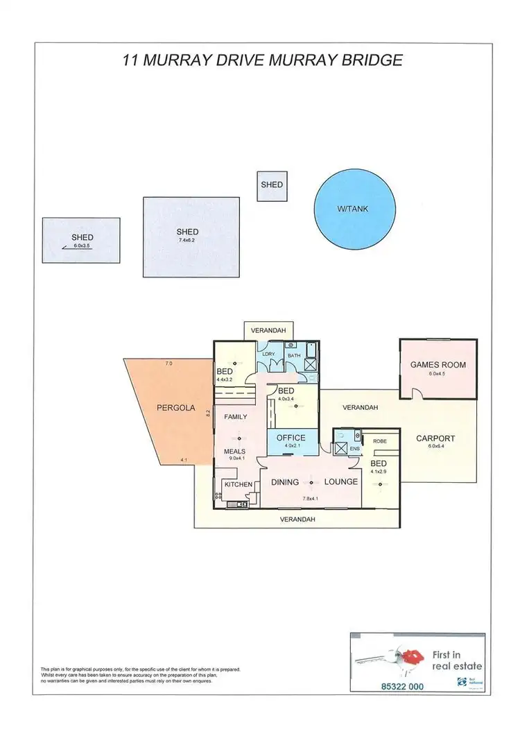 Floorplan of Homely house listing, 11 Murray Drive, Murray Bridge SA 5253