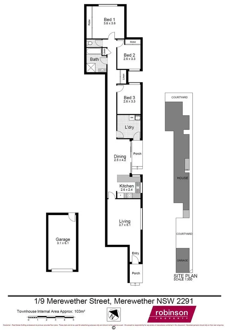 Floorplan of Homely unit listing, 1/9 Merewether Street, Merewether NSW 2291