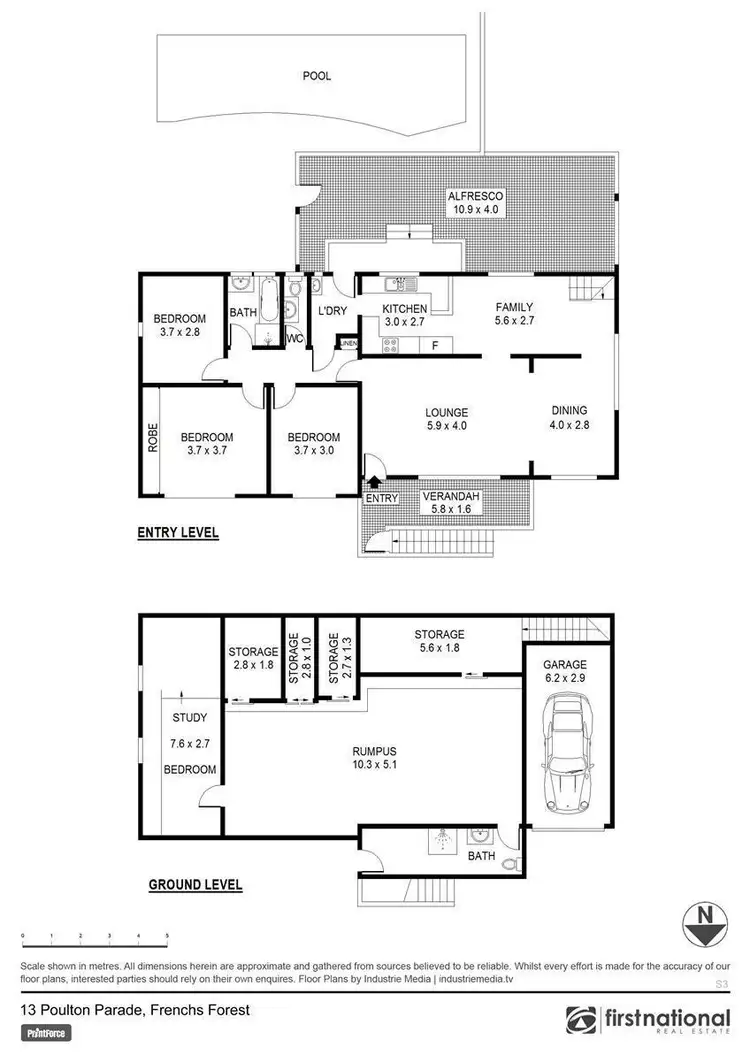 Floorplan of Homely house listing, 13 Poulton Parade, Frenchs Forest NSW 2086