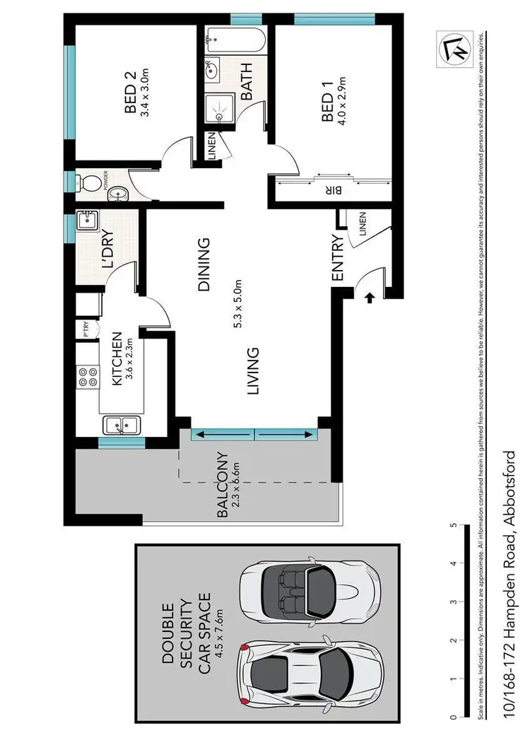 Floorplan of Homely apartment listing, 10/168-172 Hampden Road, Abbotsford NSW 2046