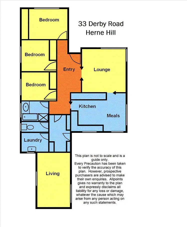 Floorplan of Homely house listing, 33 Derby Road, Herne Hill VIC 3218