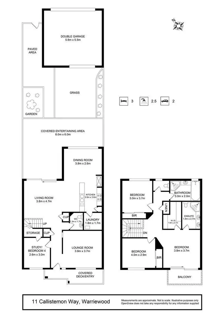 Floorplan of Homely townhouse listing, 11 Callistemon Way, Warriewood NSW 2102