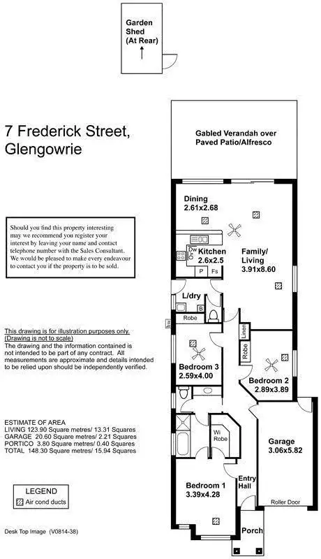 Floorplan of Homely house listing, 7 Frederick Street, Glengowrie SA 5044