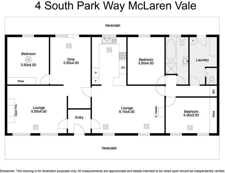 Floorplan of Homely house listing, 4 South Park Way, Mclaren Vale SA 5171