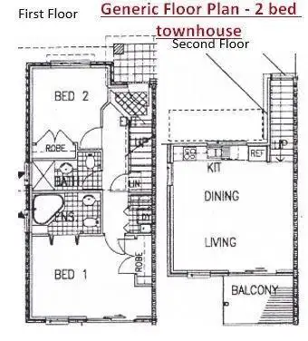 Floorplan of Homely townhouse listing, 17/94 Solitary Islands Way, Sapphire Beach NSW 2450