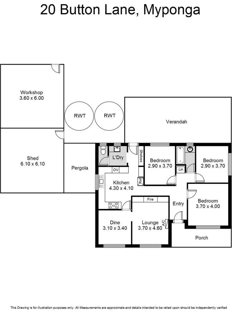 Floorplan of Homely house listing, 20 Button Lane, Myponga SA 5202