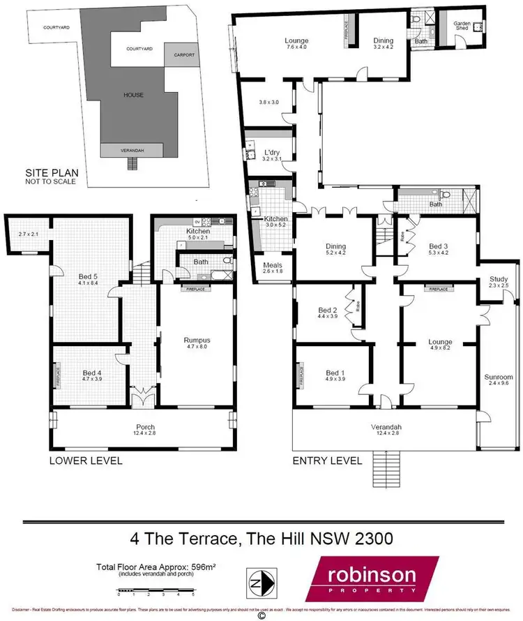 Floorplan of Homely house listing, 4 The Terrace, The Hill NSW 2300
