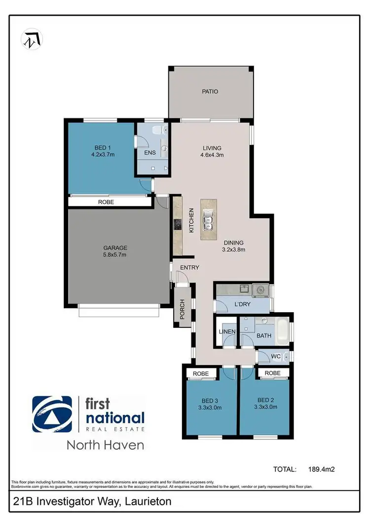 Floorplan of Homely villa listing, 21B Investigator Way, Laurieton NSW 2443