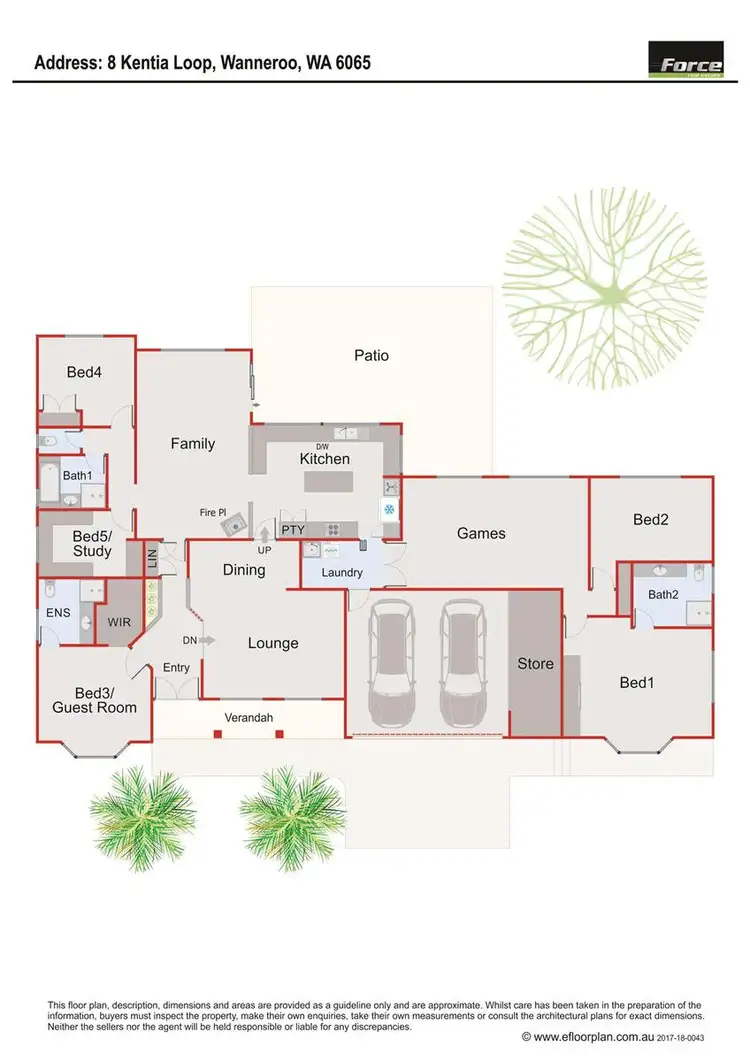 Floorplan of Homely house listing, 8 Kentia Loop, Wanneroo WA 6065