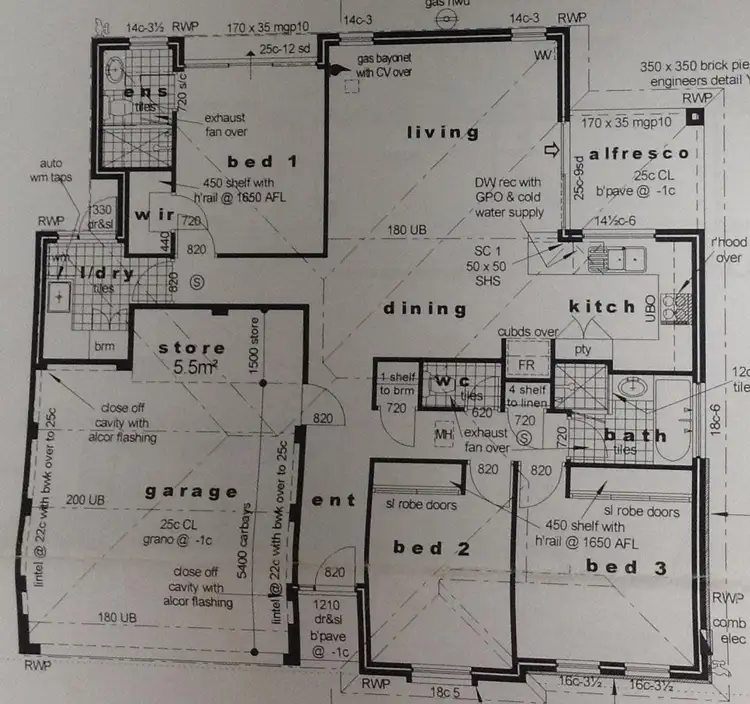 Floorplan of Homely villa listing, 44a Fieldgate Square, Balga WA 6061