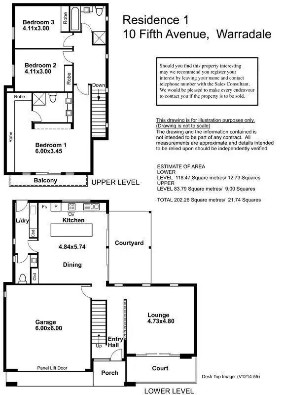 Floorplan of Homely house listing, 10 Fifth Avenue, Warradale SA 5046