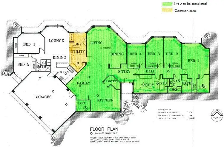 Floorplan of Homely house listing, 6 Tidemark Rise, Leschenault WA 6233