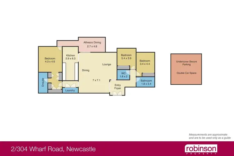 Floorplan of Homely apartment listing, 2/304 Wharf Road, Newcastle NSW 2300