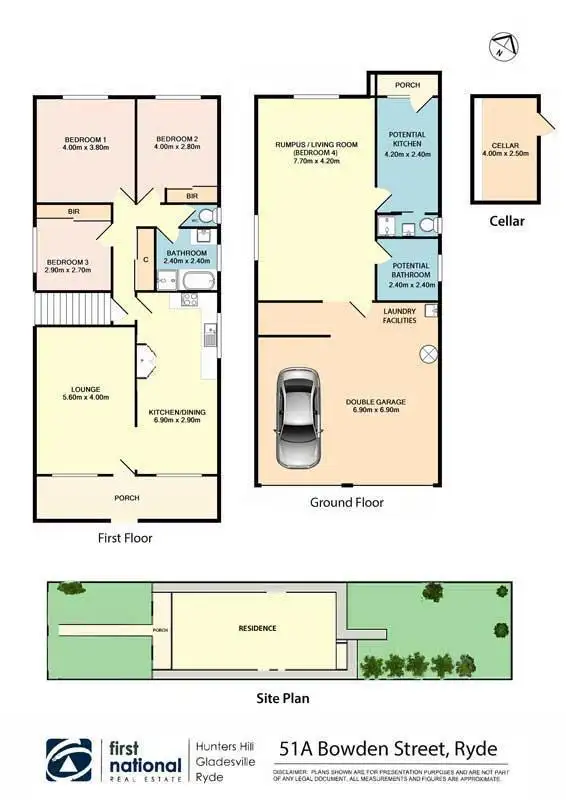 Floorplan of Homely house listing, 51A Bowden Street, Ryde NSW 2112