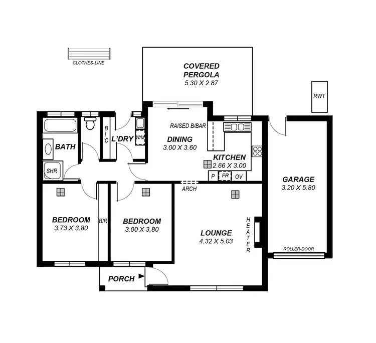 Floorplan of Homely unit listing, 2/31 Fifth Avenue, Ascot Park SA 5043