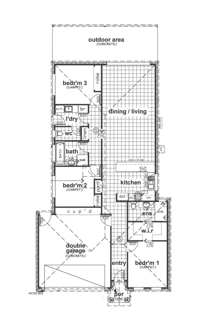 Floorplan of Homely townhouse listing, 468B Walnut Avenue, Mildura VIC 3500