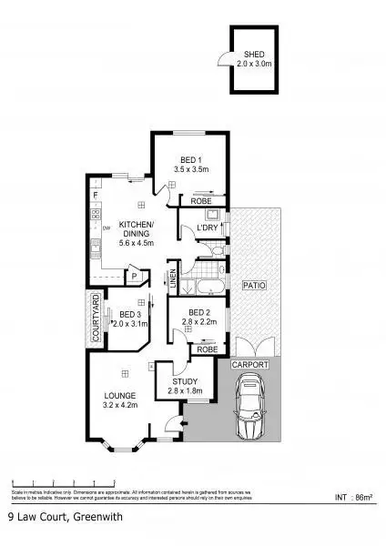 Floorplan of Homely house listing, 9 Law Court, Greenwith SA 5125