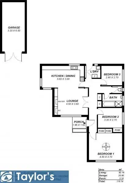 Floorplan of Homely house listing, 20 Bolton Road, Para Hills SA 5096