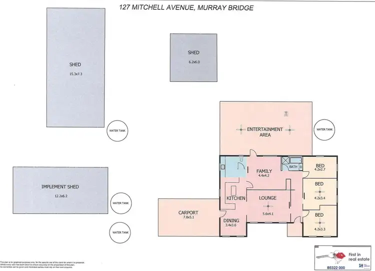 Floorplan of Homely house listing, 127 Mitchell Avenue, Murray Bridge SA 5253