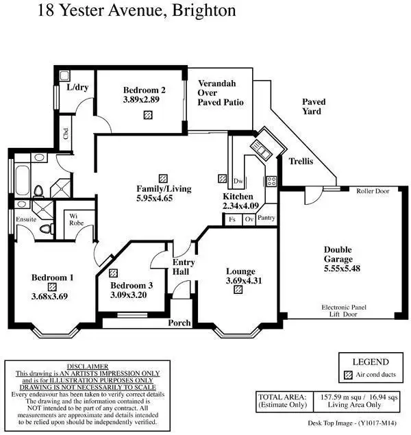 Floorplan of Homely house listing, 18 Yester Avenue, Brighton SA 5048