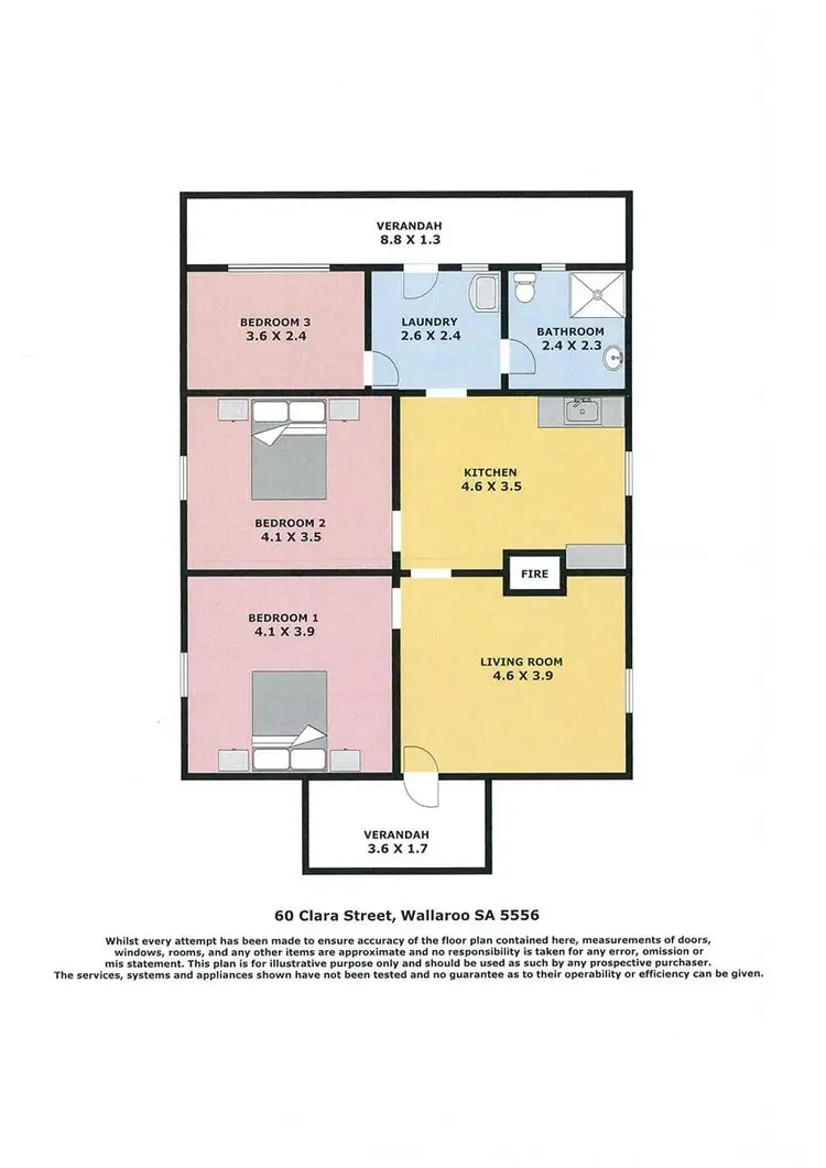 Floorplan of Homely house listing, 60 Clara Street, Wallaroo SA 5556