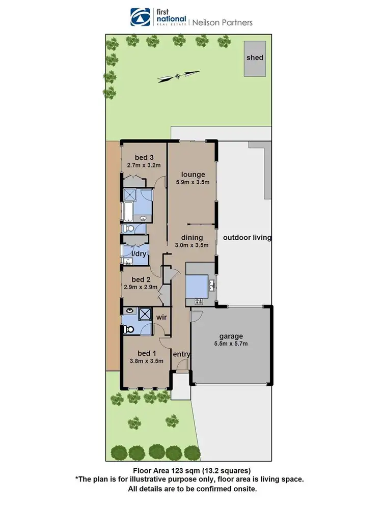 Floorplan of Homely house listing, 54 Lucerne  Circuit, Pakenham VIC 3810