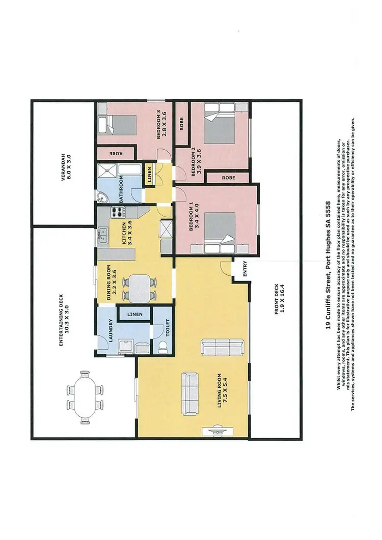 Floorplan of Homely house listing, 19 Cunliffe Street, Port Hughes SA 5558