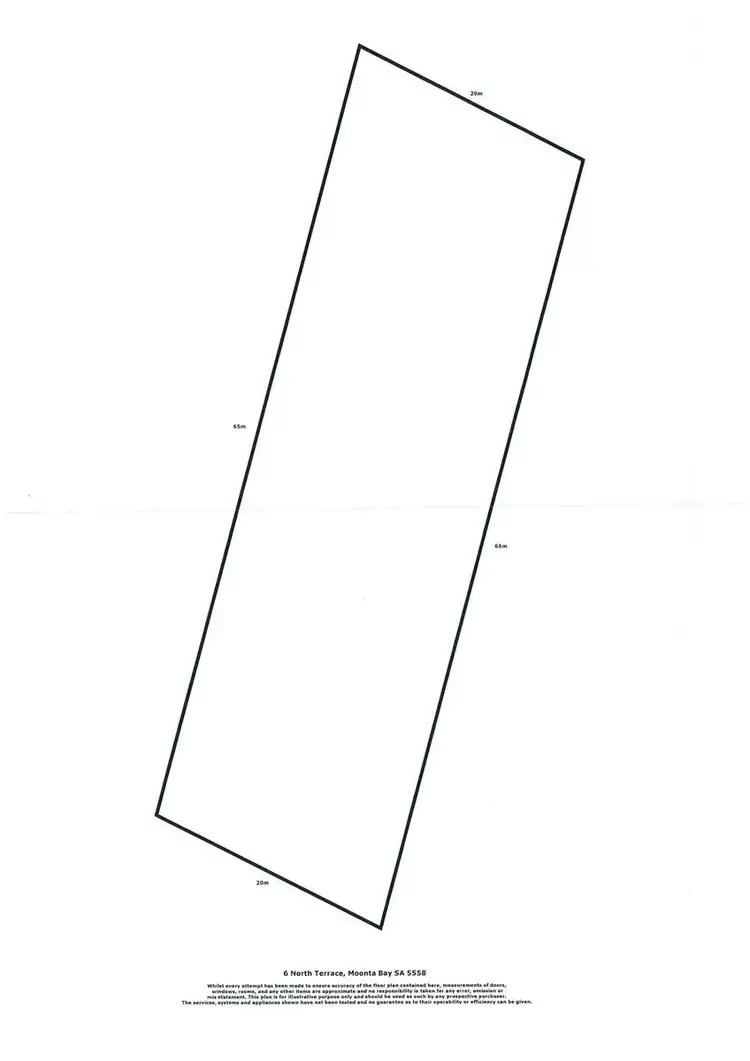 Floorplan of Homely land listing, 6 North Terrace, Moonta Bay SA 5558