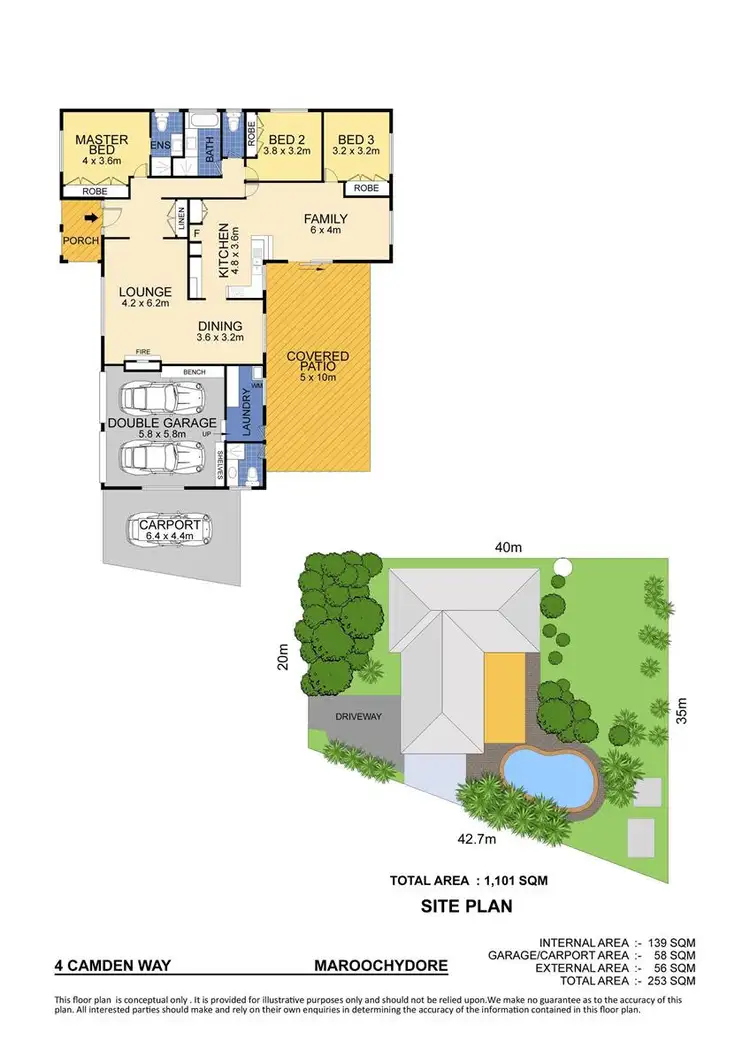 Floorplan of Homely house listing, 4 Camden Way, Maroochydore QLD 4558
